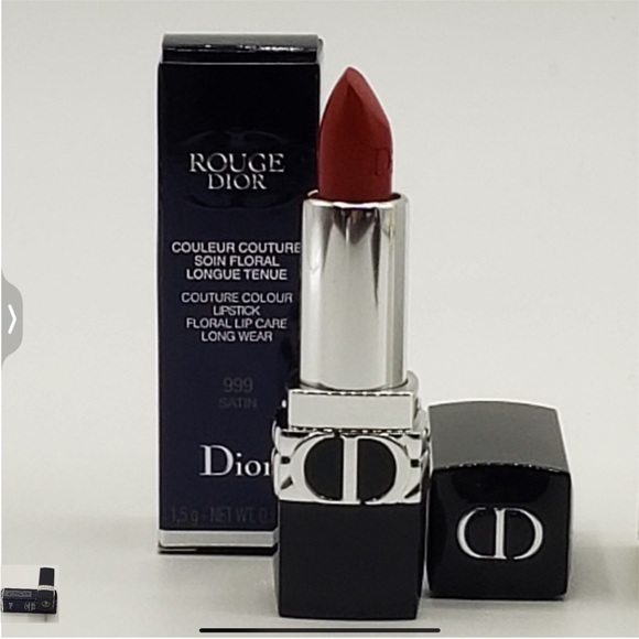 Dior Lipstick ROUGE Red, Color 999 Satin NEW MINI - Picture 1 of 2